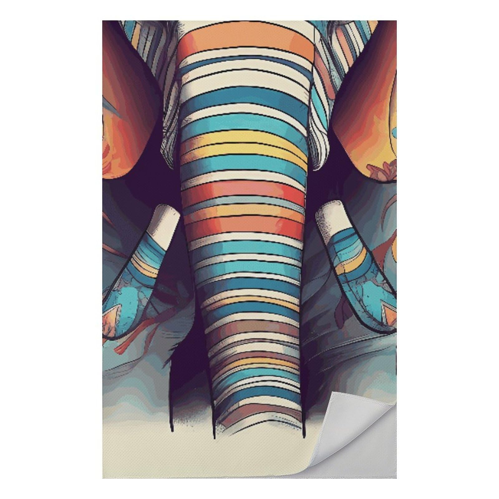 Serviette de piscine compacte éléphant pour vos séances de yoga et natation