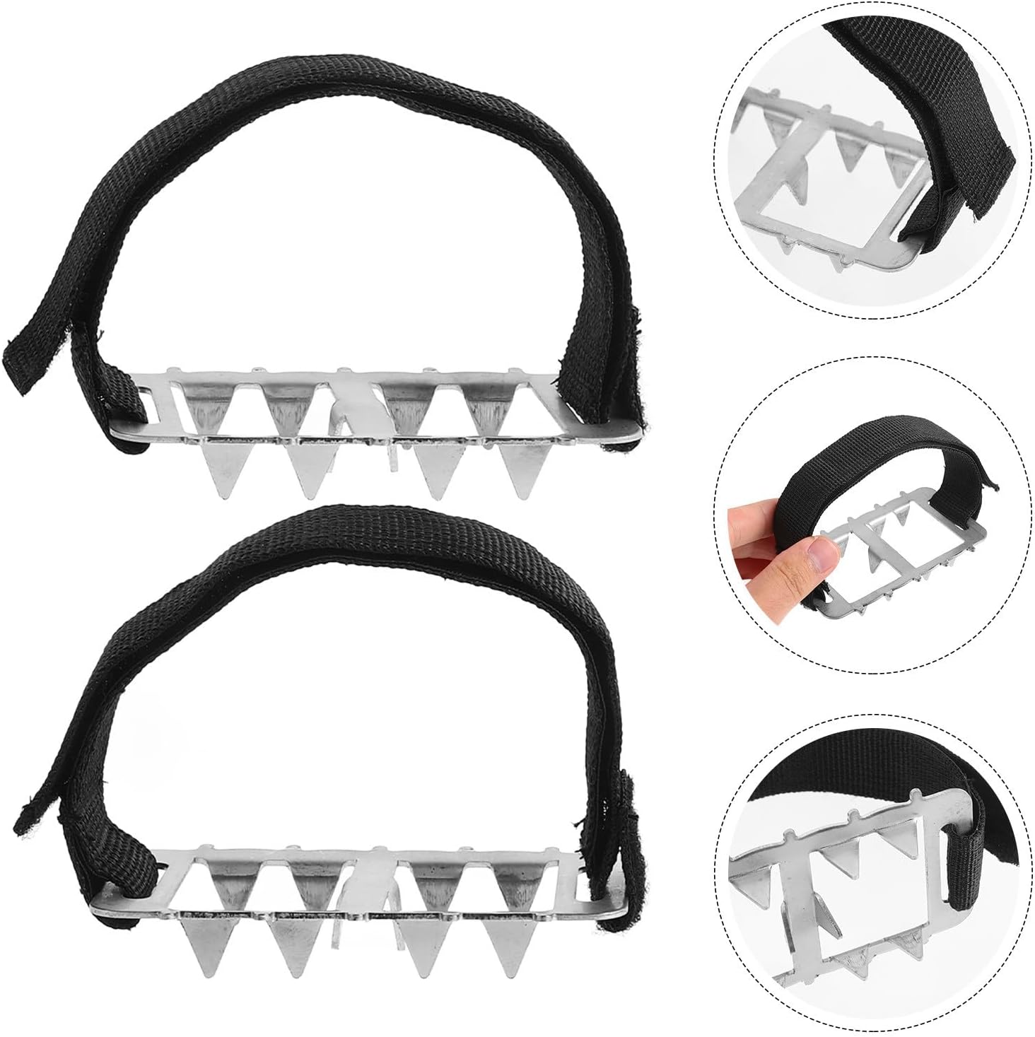 Mountaineering Ice Equipment Shoe Gripper with 10 Steel Teeth