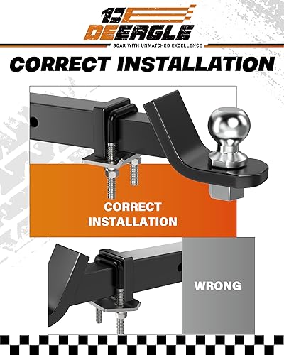 Miniatura 4 de DEEAGLE Tensor de enganche de acero inoxidable 304, estabilizador antitraqueteo para enganches de remolque de 1.25 a 2 pulgadas, reduce el