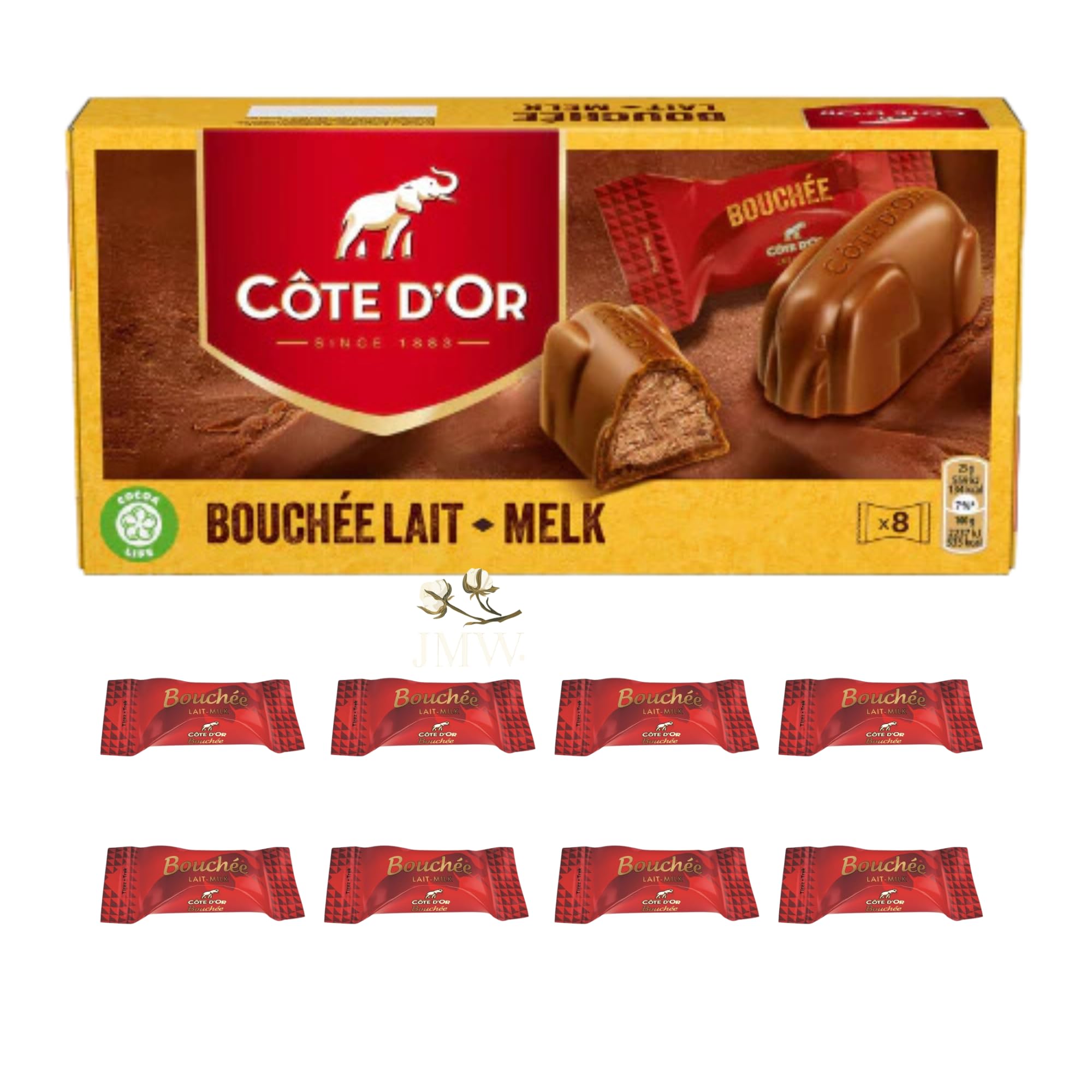 Cote Dor Milk Chocolate Bouchees Gift Pack 8X25G (1 Pack)
