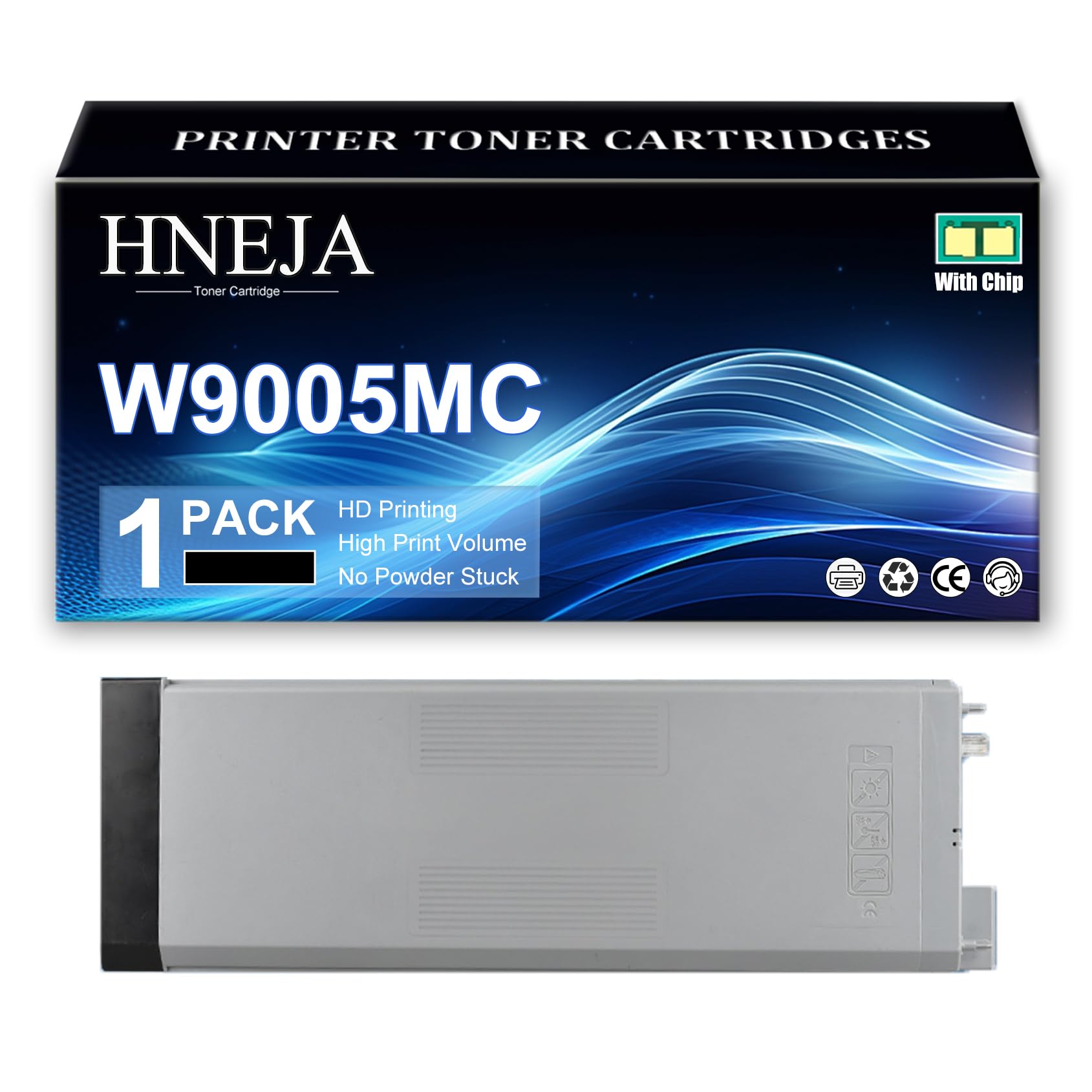 Cartuccia Toner Nera Sostitutiva W9005MC per HP E72525z E72525dn E72530dn E72530z E72535dn E72535z Stampante,Black-1 Pack
