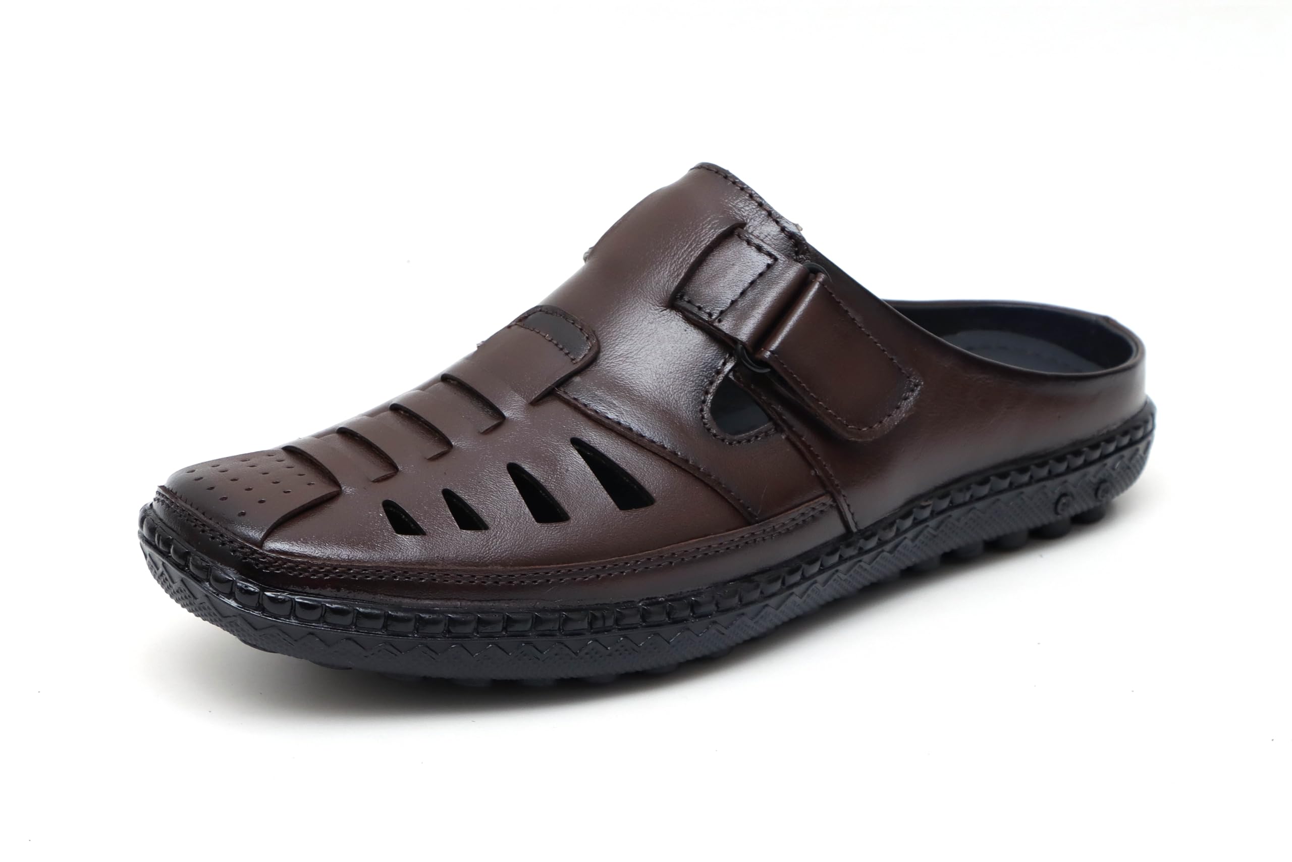 aramish Back Open Genuine Leather Fisherman Sandals for Men-picture-43