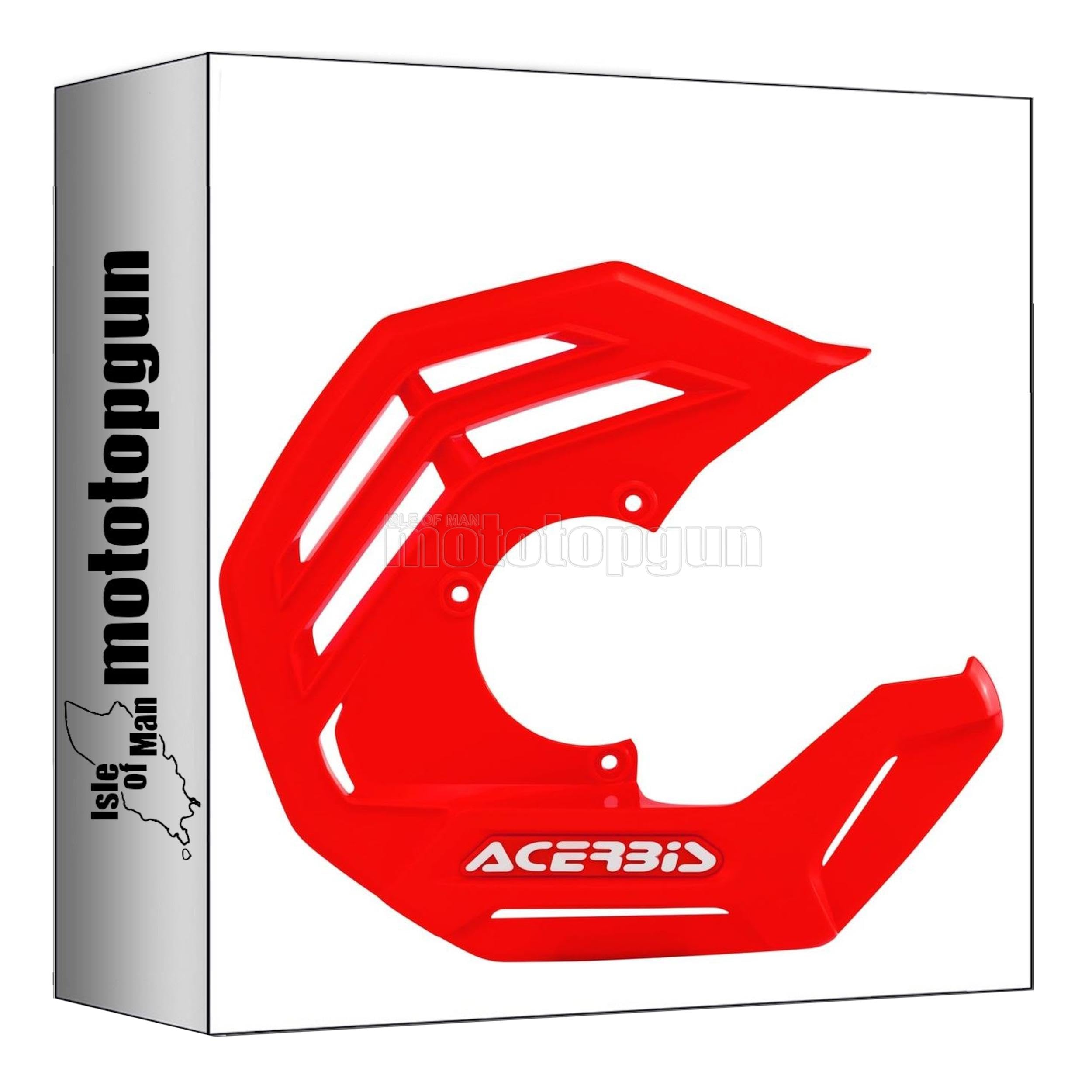Protector de disco de freno Acerbis rojo para Beta RR 400 4T 2012 2013 2014 3