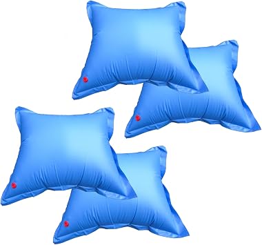 Pool Mate 4 ft. x 4 ft. 4-Pack Classic Pool Pillow for Above Ground Pools | Pool Pillow for Winterizing Above Ground Pools, .22 MM Thick Vinyl, Reinforced Grommets, Winter Pool Pillow