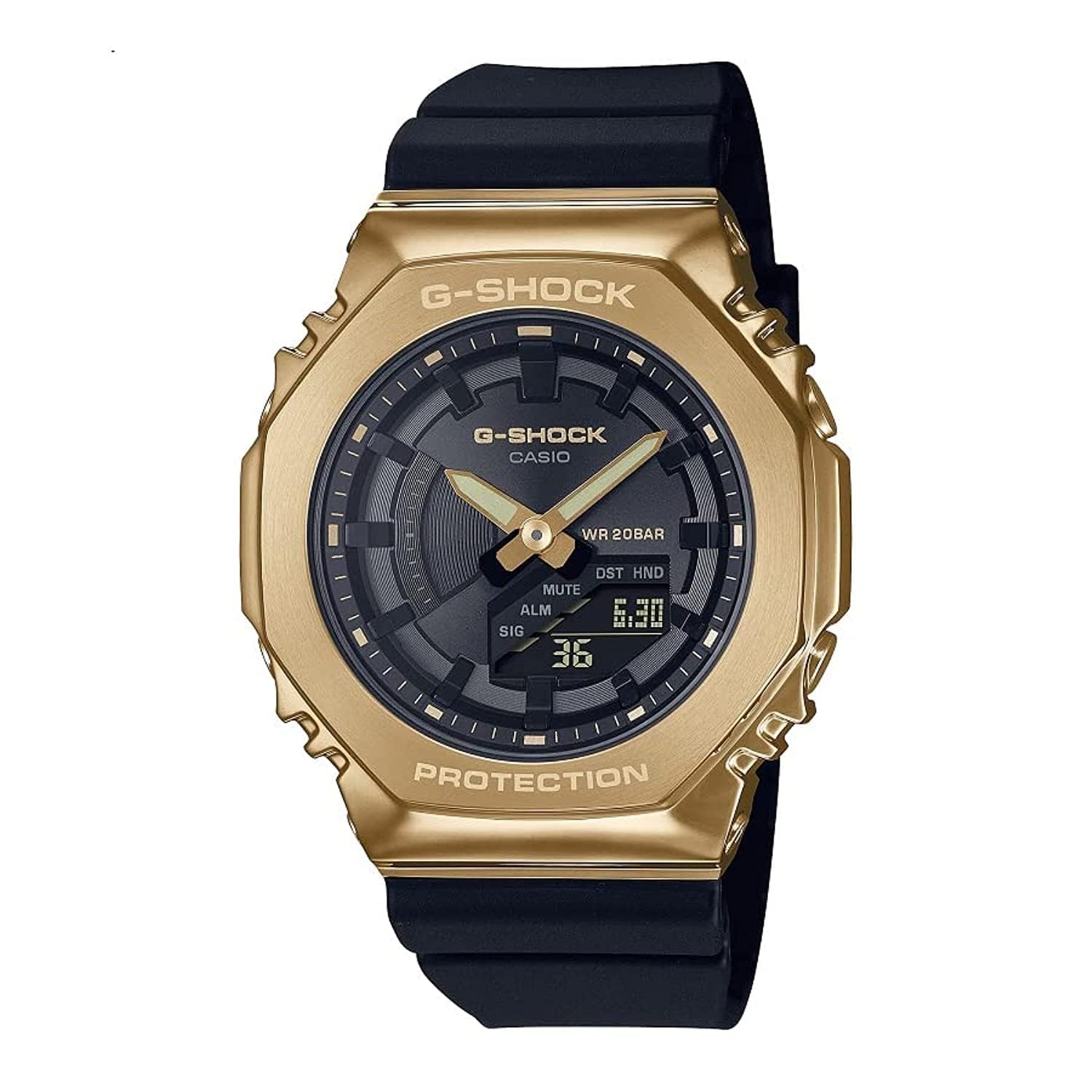 Casio G-Shock Analog-Digital World Time Watch Gold / Black