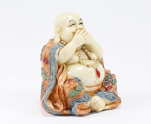 Miniatura 4 de We pay your sales tax Feng Shui Speak No Evil Happy Face Laughing Buddha Figurine Decoración del Hogar Estatua Regalo de Cumpleaños Regalo de