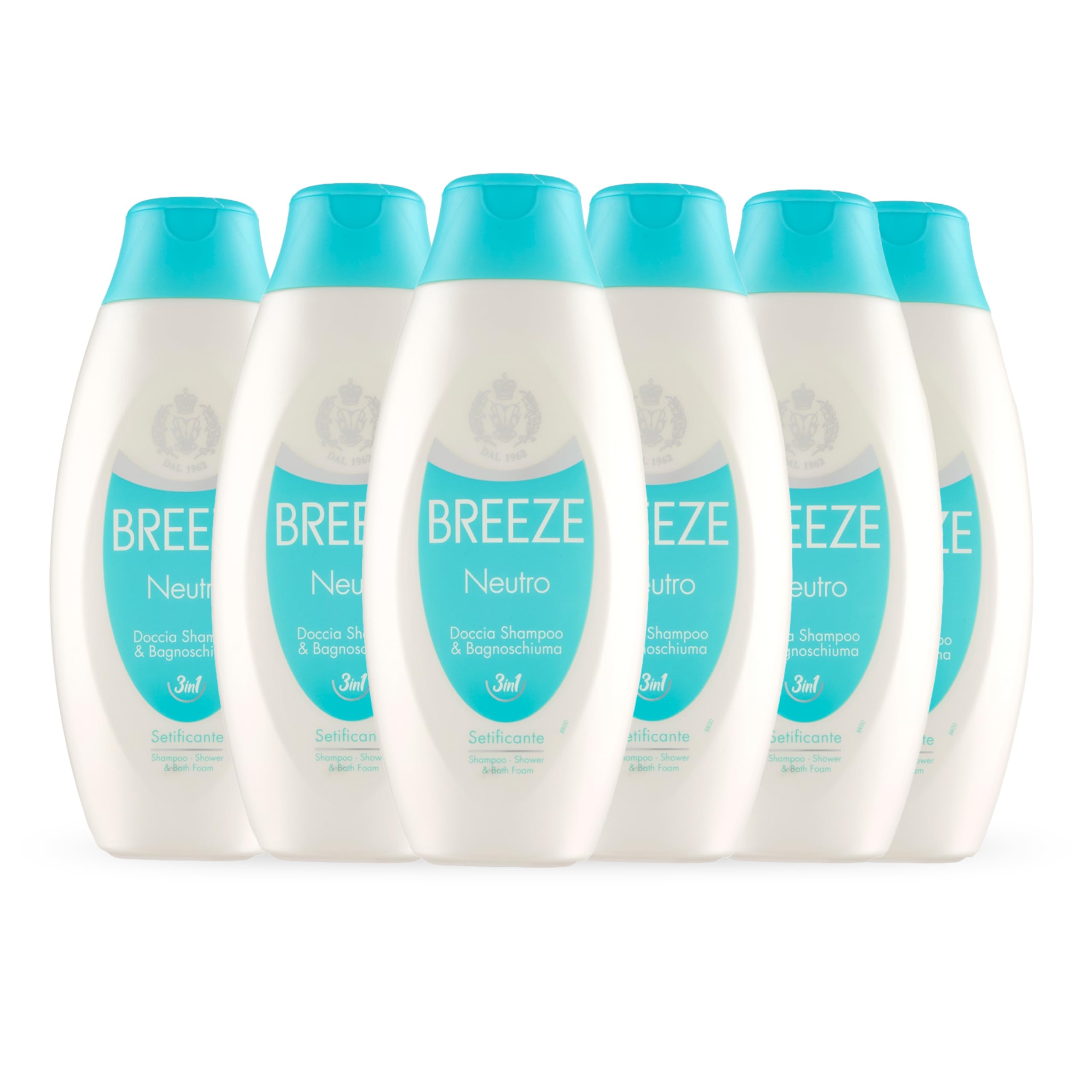 BREEZE | Dusch-Shampoo und Duschgel, neutral, 6 x 400 ml