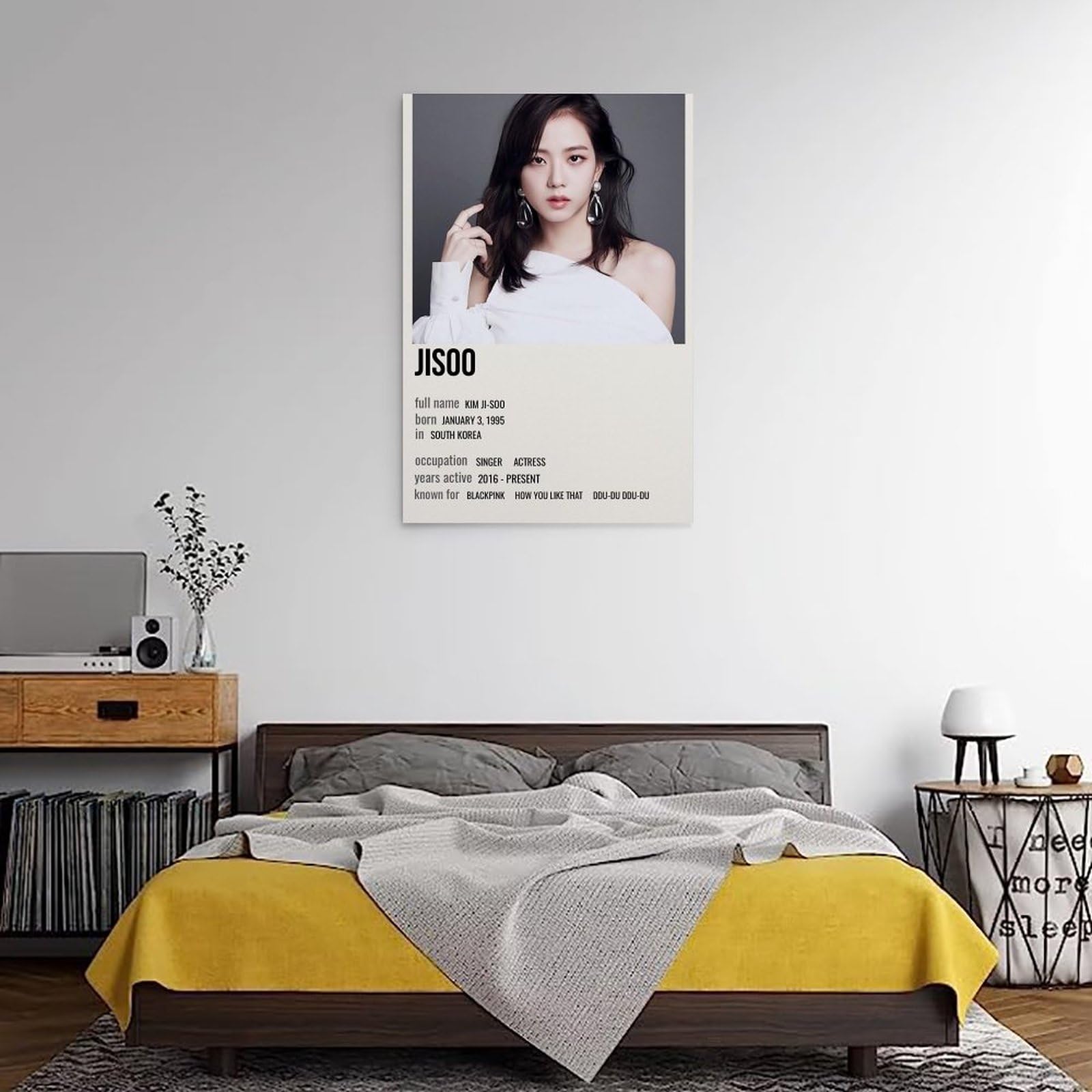 Art Mural Bleu Stephens Sur Toile Sans Cadre | Linen Chest