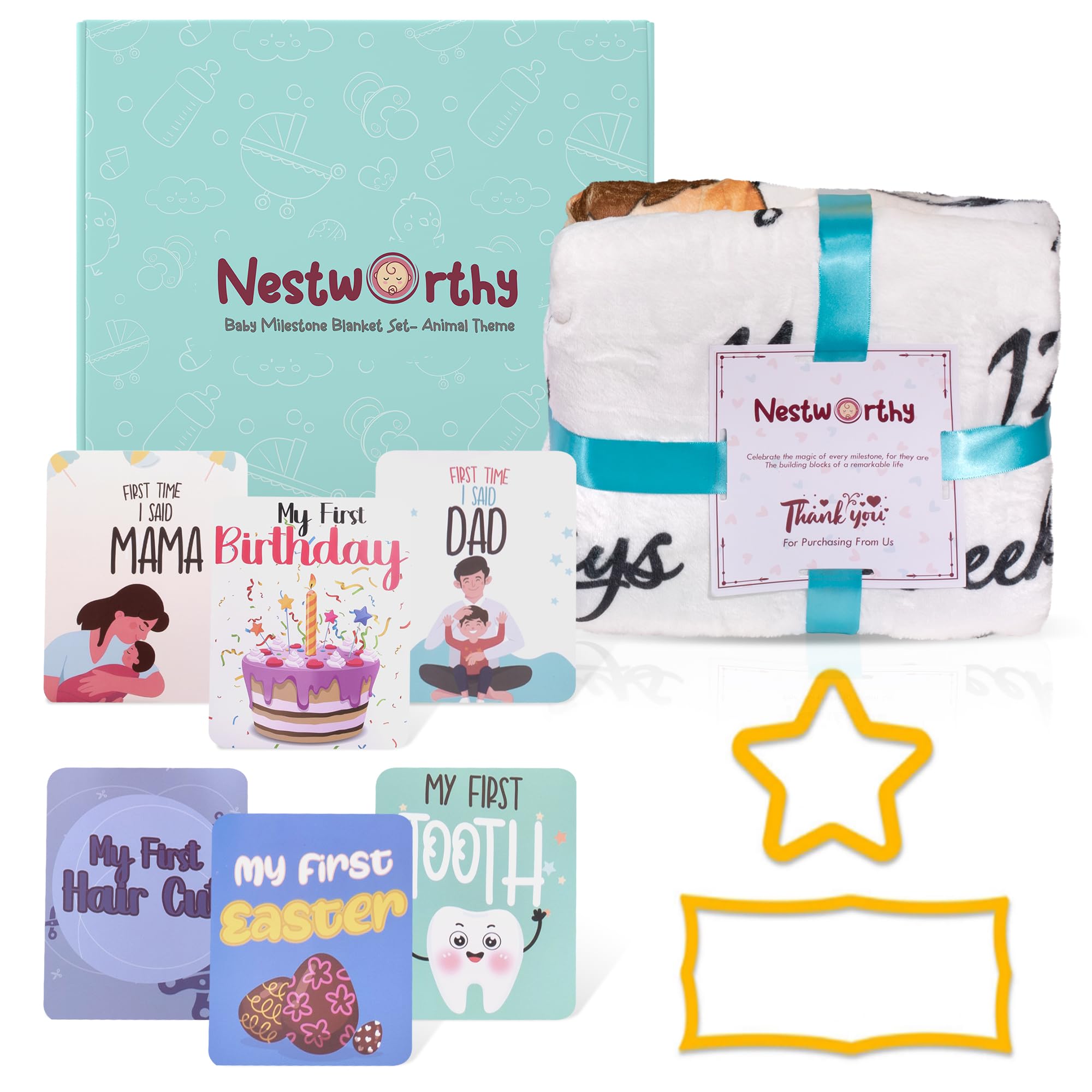 Manta de bebé para niño, Forro Polar de Franela, Elegante, Suave y acogedora, Captura Recuerdos Preciosos, Fotos, Regalos, Accesorios de Fotos adicionales