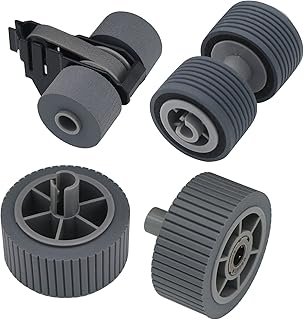 Intendvision Replacement Scanner Brake Roller and Pick Roller Set Compatible with for Fujitsu fi-7600 fi-7700 fi-7700S, Part No PA03740-K010 PA03740-K011