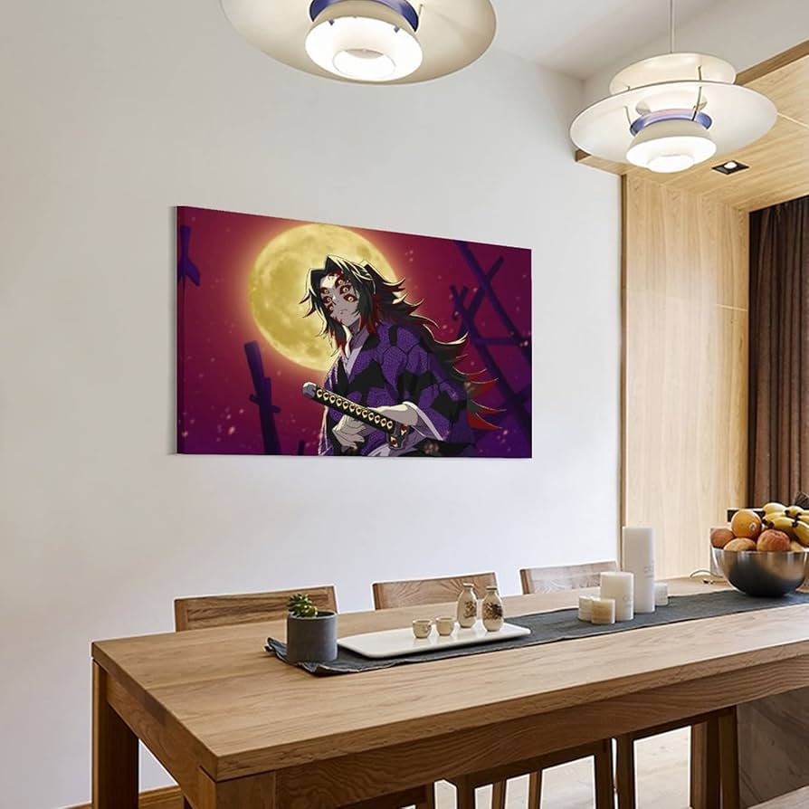 鬼滅の刃　黒死牟（こくしぼう）　額装品 アートパネル 鬼滅の刃 黒死牟（こくしぼう） 額装品 アートパネル Amazon.co.