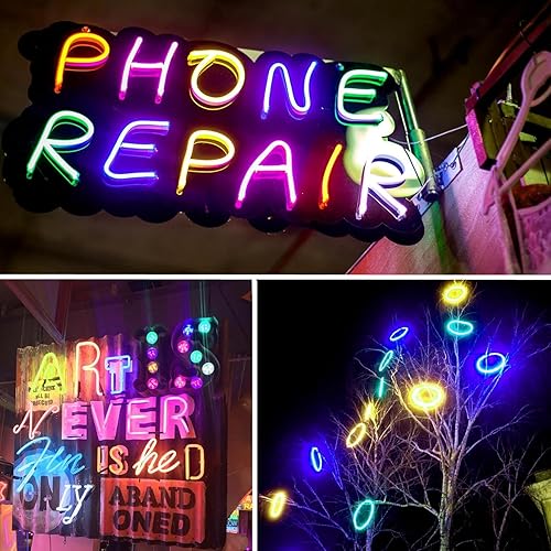 Vista 46 de Ourbest el Wire - Cable de luz multicolor Amarillo