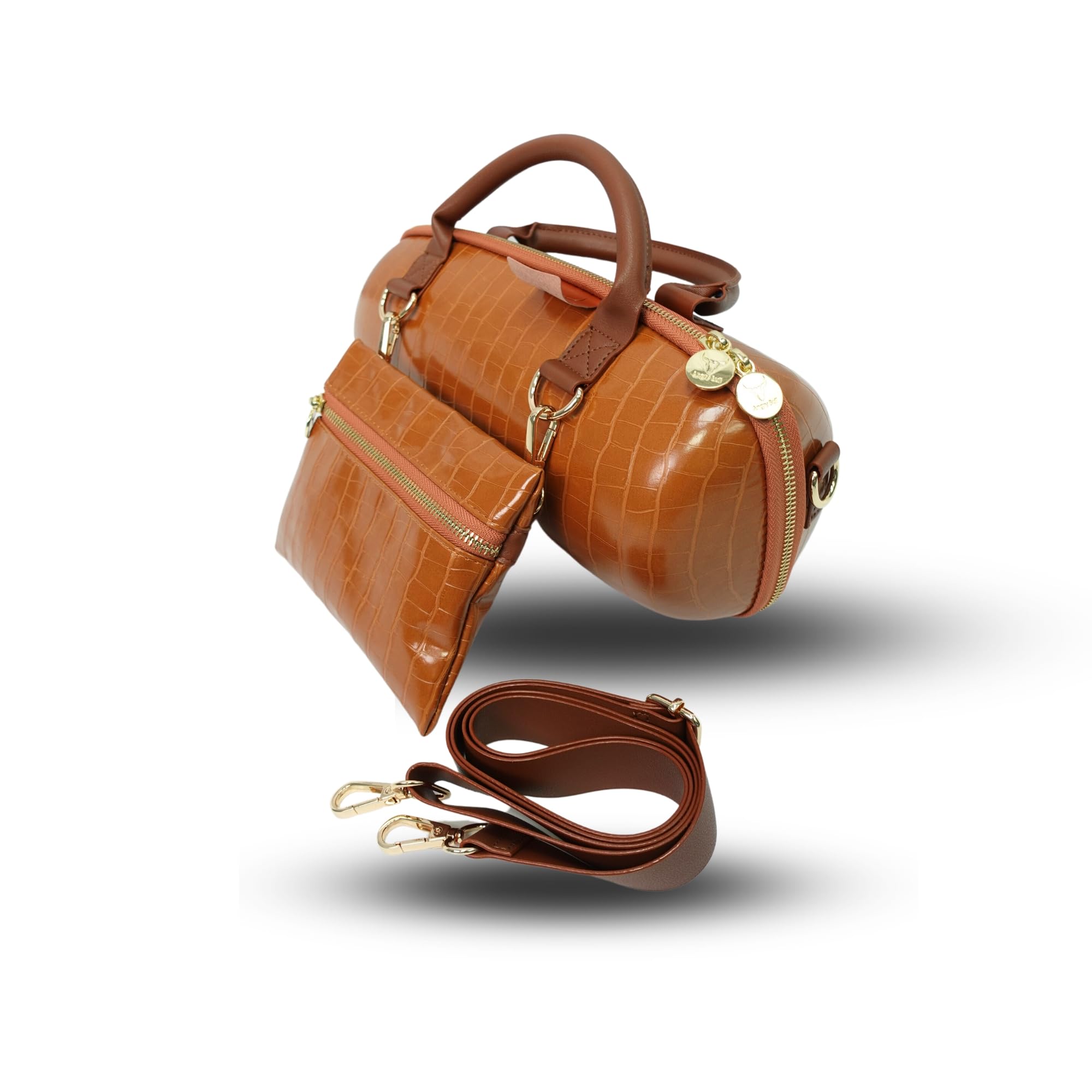 Charge 5 Leather Travel Bag - Brown