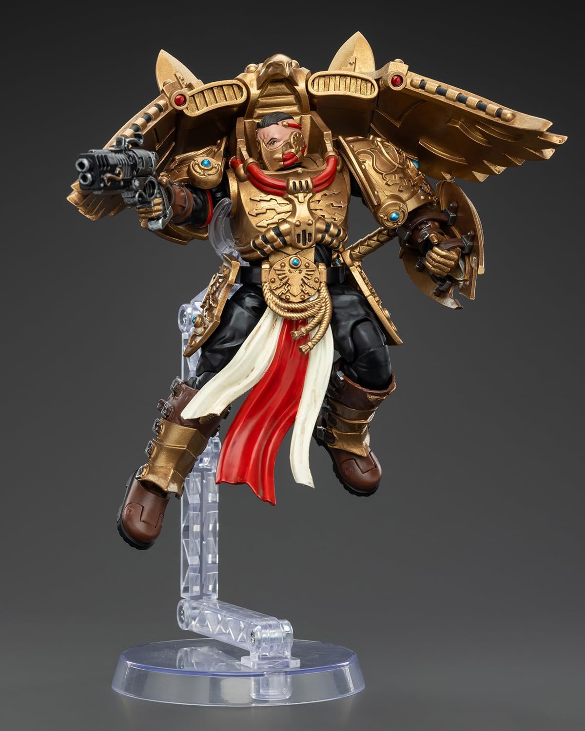 Pipigirl JoyToy Warhammer 40K Genuine License 1:18 Action Figure, Legio Custodes Custodian Venatari Squad Venatari with Kenetic Destroyer 1, 5.35in Action Figures