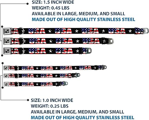 Miniatura 3 de Buckle Down "Bandera de EE. UU. Collares para perros., Varios