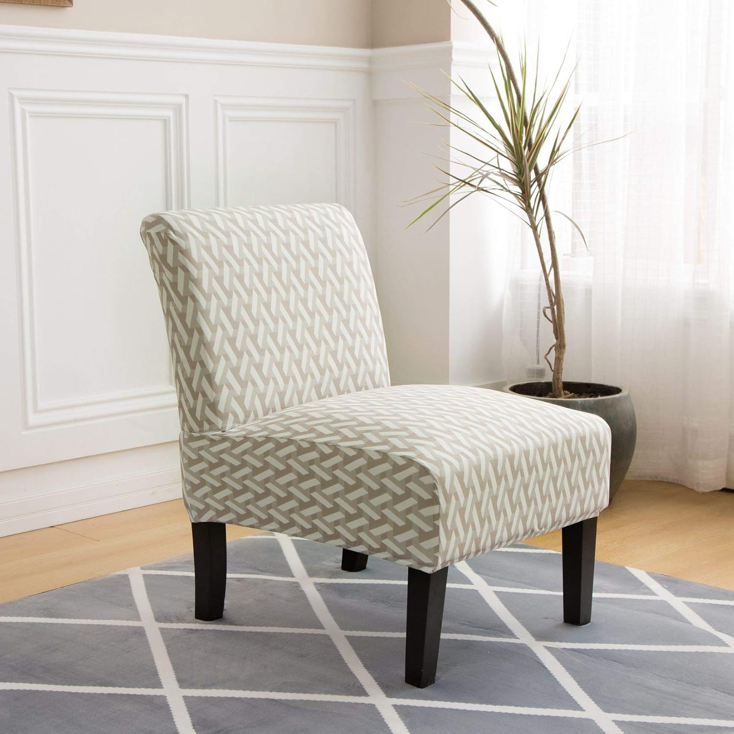 Flаѕh Dеаlѕ - 40% оƒƒ YUENA CARE Armless Chair Slipcovers Accent Chair Cover Stretch Decorative Furniture Protector Covers Without Arms for Living Room Hotel #5 Large Hоttеѕt Sаlе YUENA CARE Armless Chair Slipcovers Accent Chair Cover Stretch Decorative Furniture Protector Covers Without Arms for Living Room Hotel #5 Large