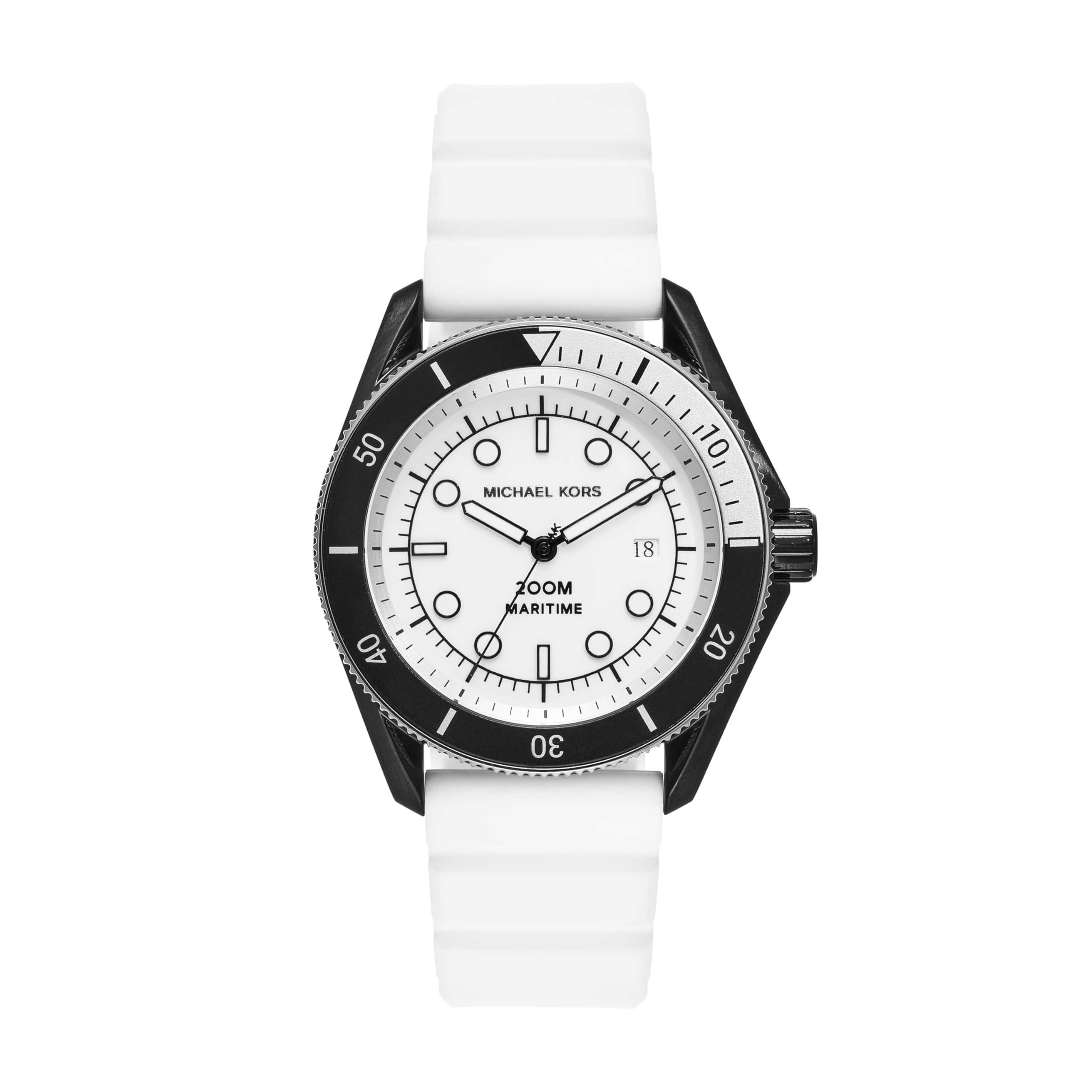 Michael Kors Silicone Analog White Dial Mens Watch-Mk9159, Band Color-White (B0CSK4VFHY) Amazon Price History, Amazon Price Tracker