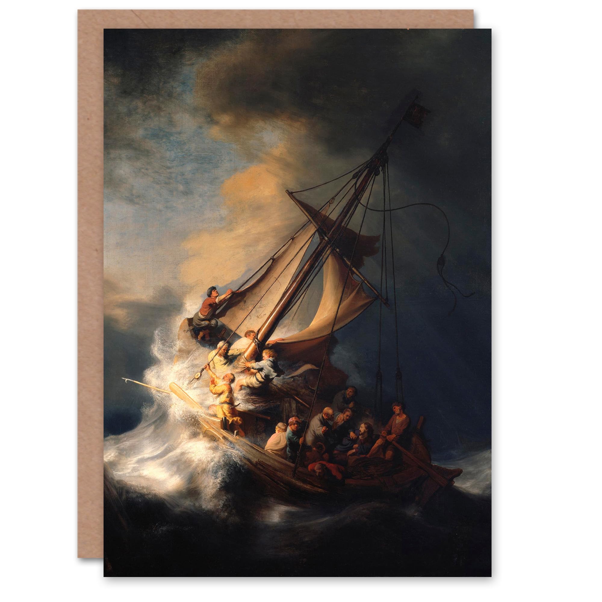 Artery8 Rembrandt van Rijn Art Card Storm on the Sea of Galilee