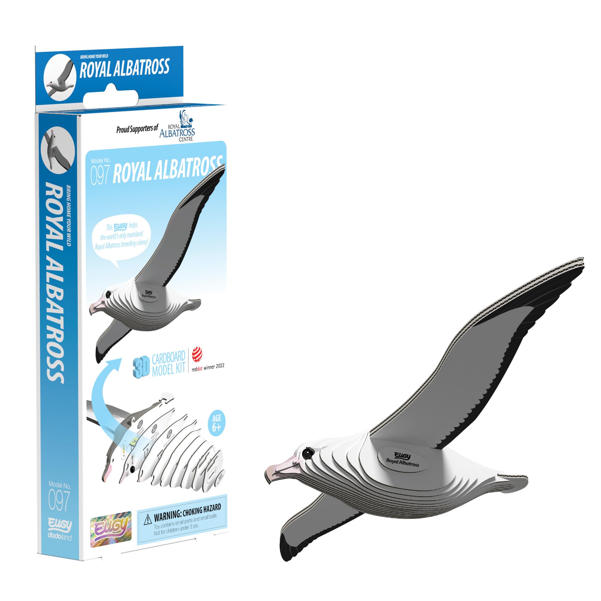 EUGY Royal Albatross 3D Model Kit Educational STEM Toy Bird Gift Age 6+