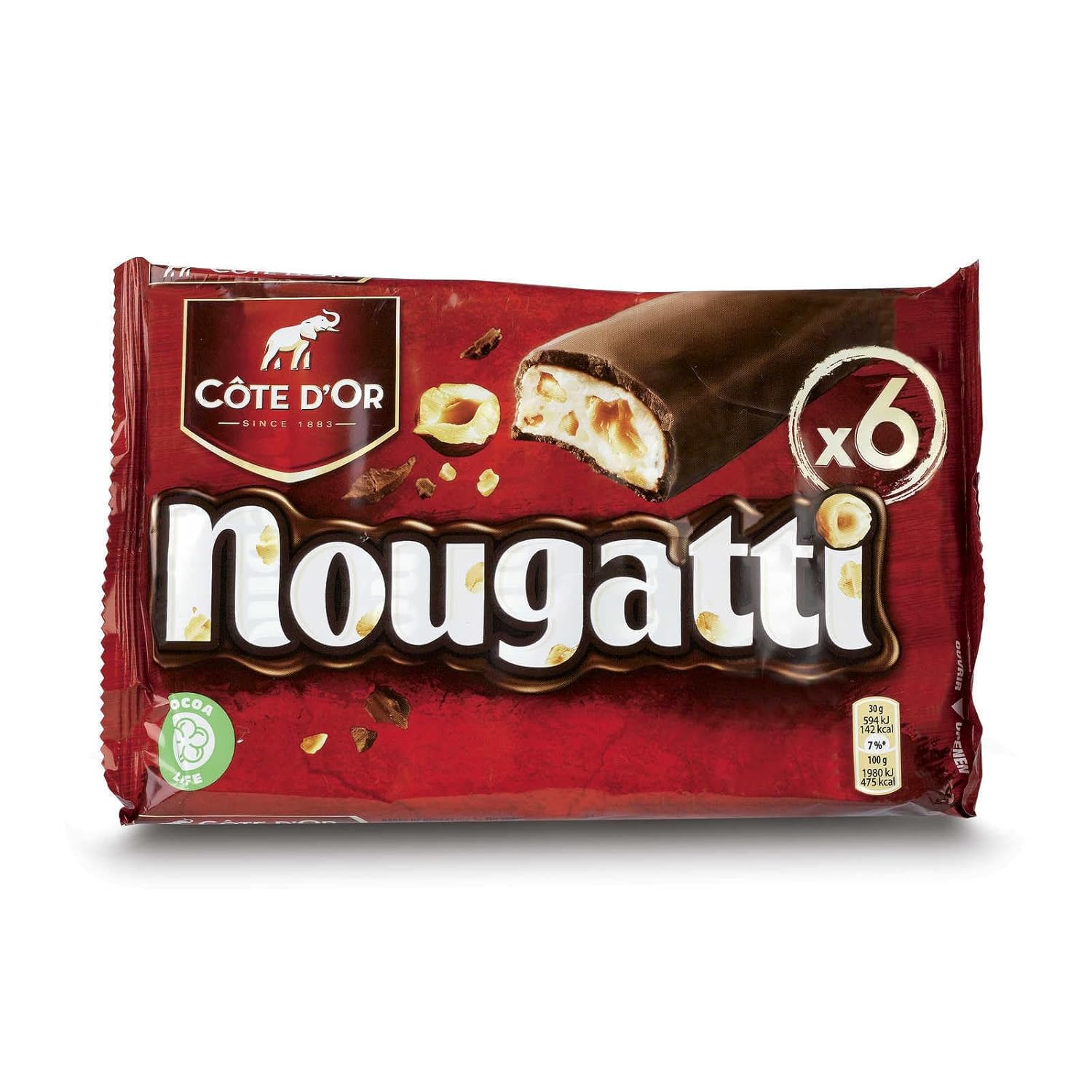 Côte D Or Belgian Chocolate Nougatti Milk Chocolate Bar