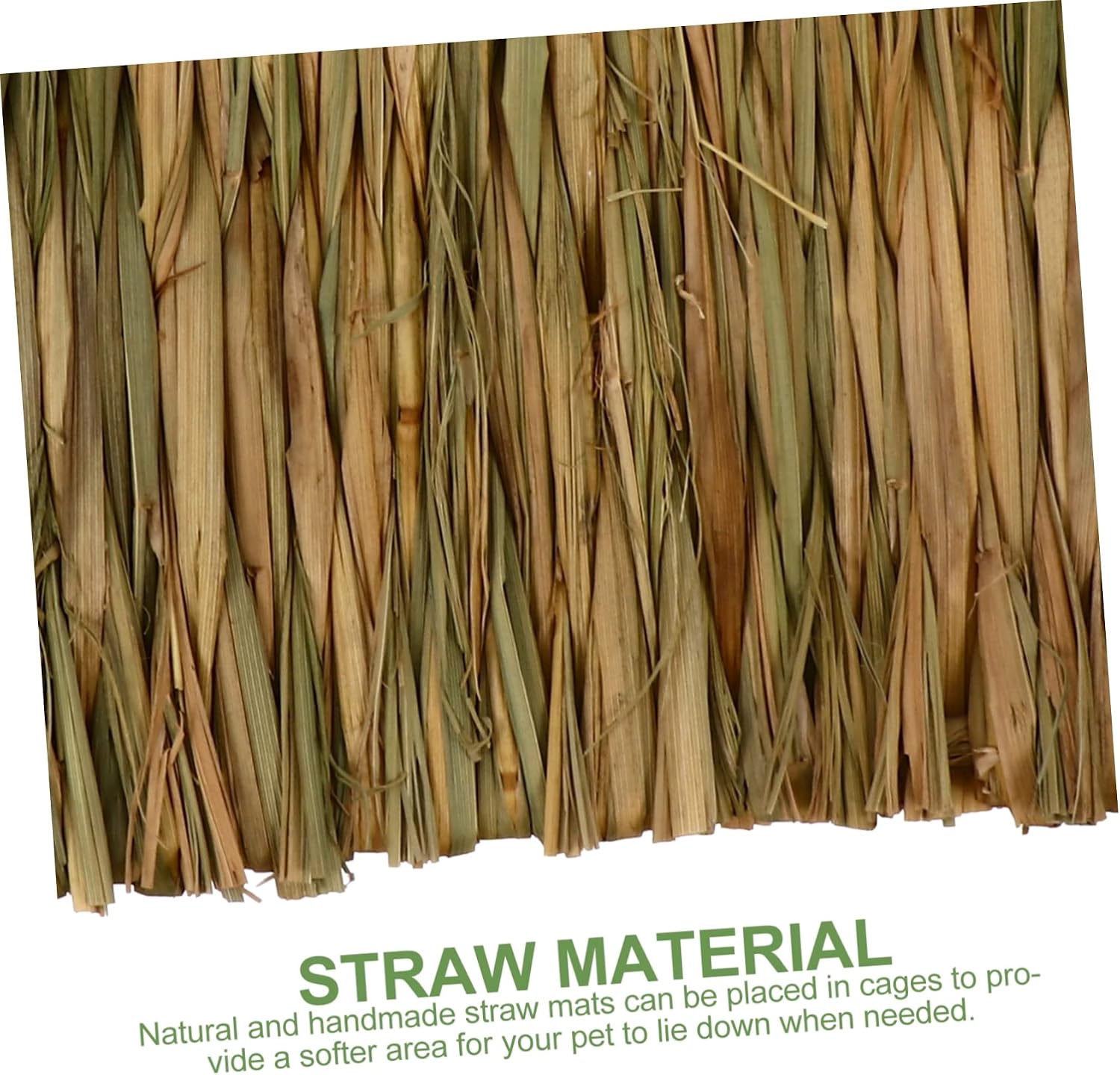Mipcase Bunny Nesting Grass Mat 3 Pack Small Animal Bedding for Rabbit Guinea Pig Hamster Rat Dried Grass Pet-Friendly