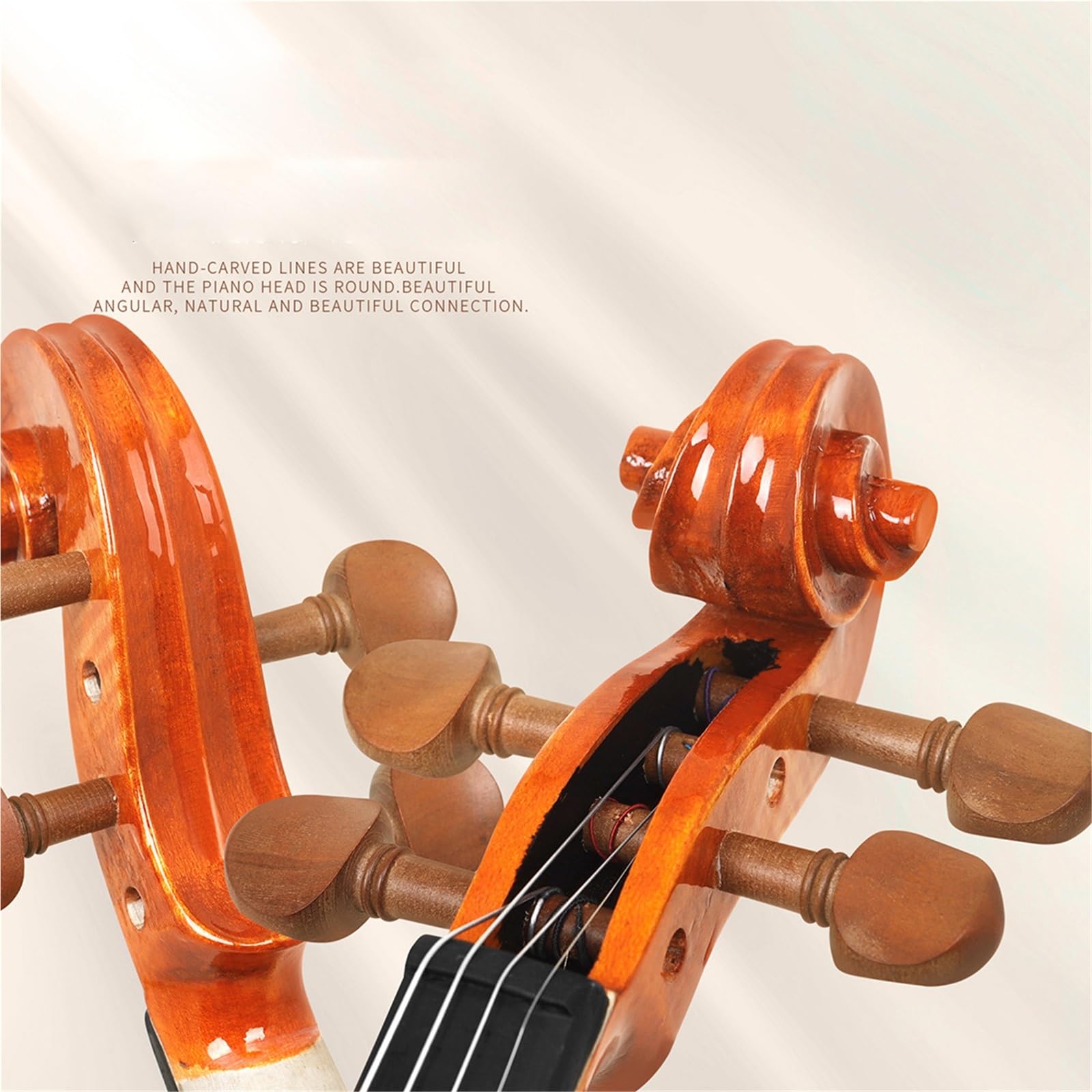 Violino Set Violino In Acero Fatto A Mano Modello Tigre Naturale Violino Giuggiola Violino Per Principianti Adulto 4/4 Pianoforte Popolare