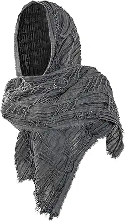 Halloween Hooded Cape Viking Costume,Medieval Hooded Cloak,Vintage Viking Clothing Accessories,Renaissance Accessories