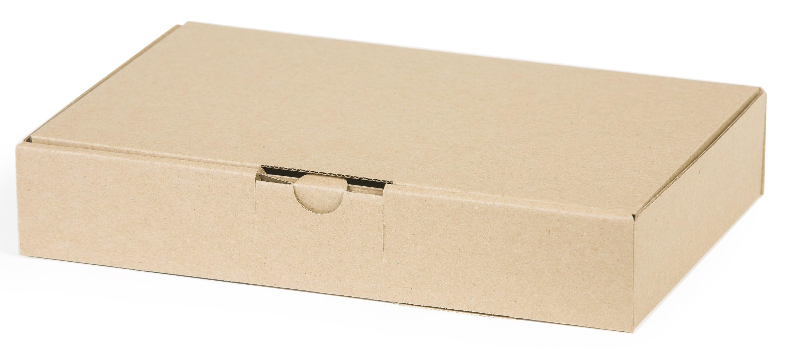 Opakowania, tektura falista, pudełko wysyłkowe, e-commerce, karton z klapką, pudełko wysyłkowe, brązowe 400 x 300 x 50 mm, ilość: 100