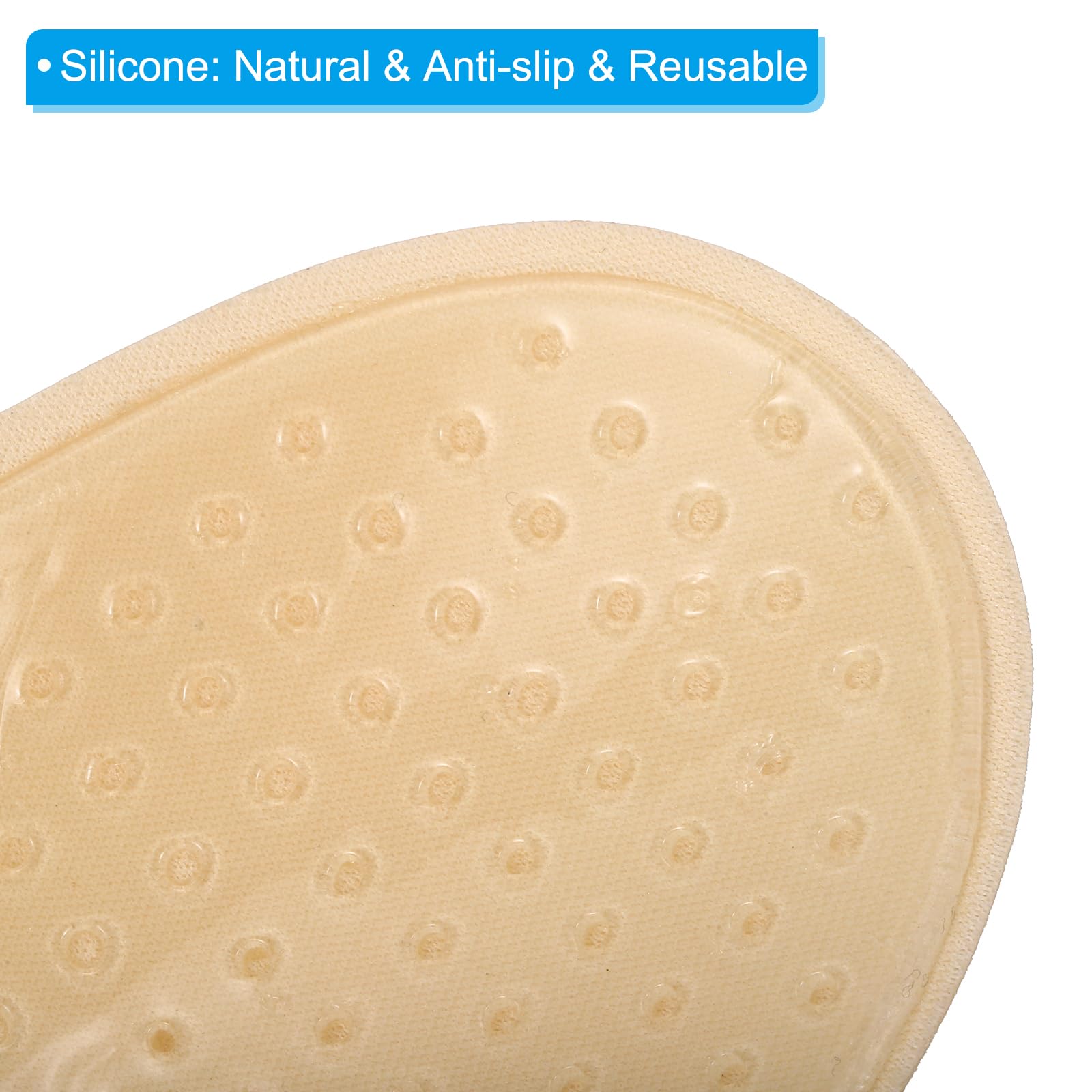PATIKIL Silicone Shoulder Pads for Women 2 works Shoulder Pads for Women Clothing Costume Shoulder Pads Skin Reusable Anti-Slip Invisible Sponge - Image 4