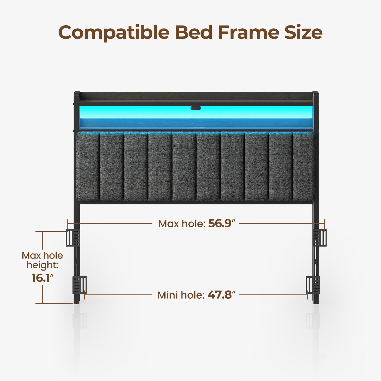 Amazon.com - Rolanstar Headboard for Full Size Bed with