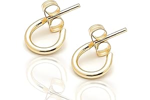 Minimalist 14K Gold Filled Hoop Earrings, Perfect for Girls