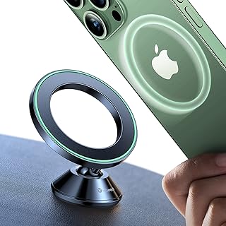 VICSEED Magnetic Phone Holder for Car [20 Strongest Magnets] Dashboard Mag-Safe Car Mount [No Drop Genuine 3M Adhesive] All Metal Phone Mount for Car Dash Fit iPhone 14 13 12 Pro Max Plus All Mobile