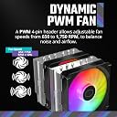 Cooler Master Hyper 620S Dual Tower ARGB CPU Air Cooler, 120mm PWM Fan, 6 gallery image