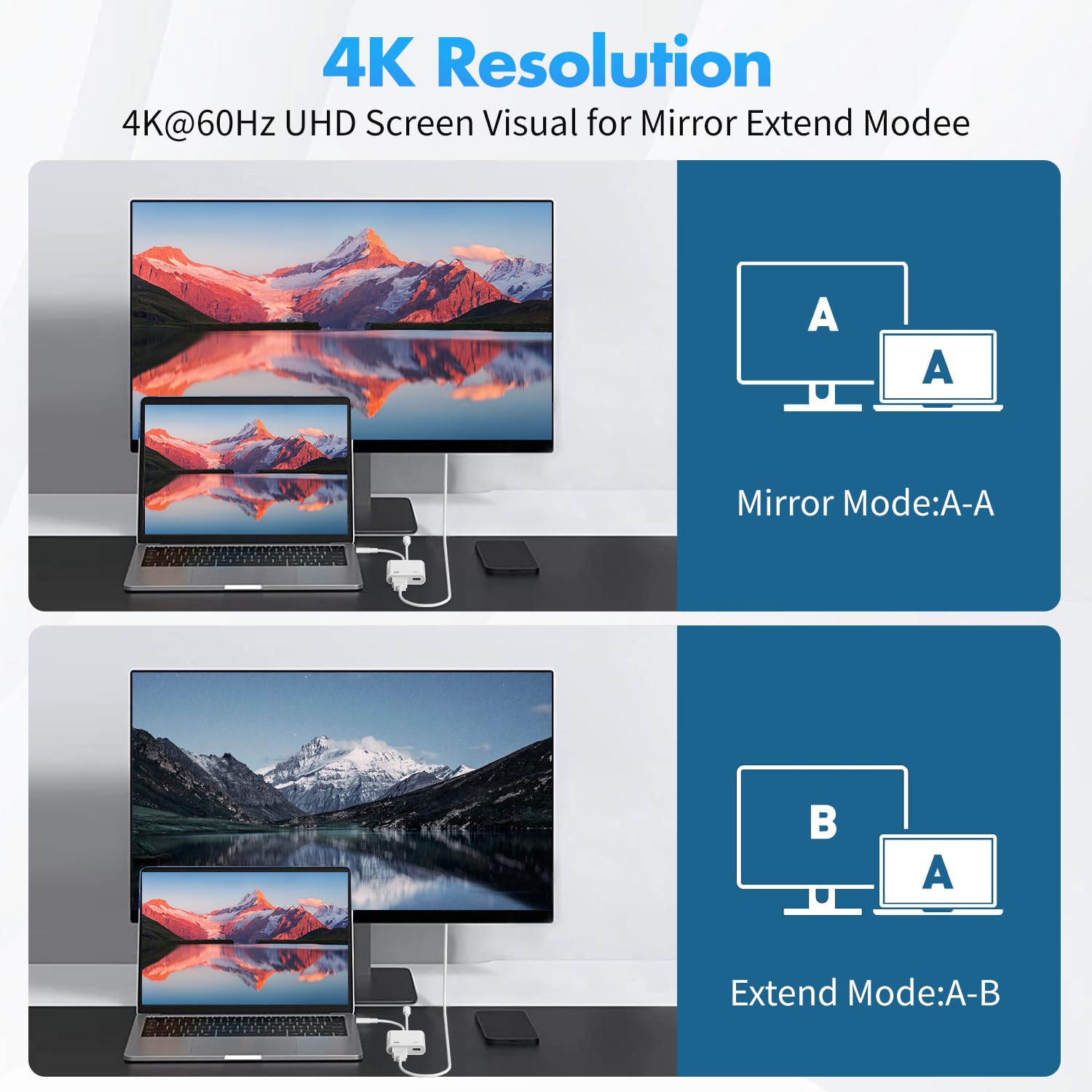 Adattatore da USB C a HDMI per iPhone 17 16 a TV, [certificato MFi] 4K @ 60Hz Type-C a HDMI con ricarica rapida da 100 W per iPhone 17/17 Pro/17 Pro