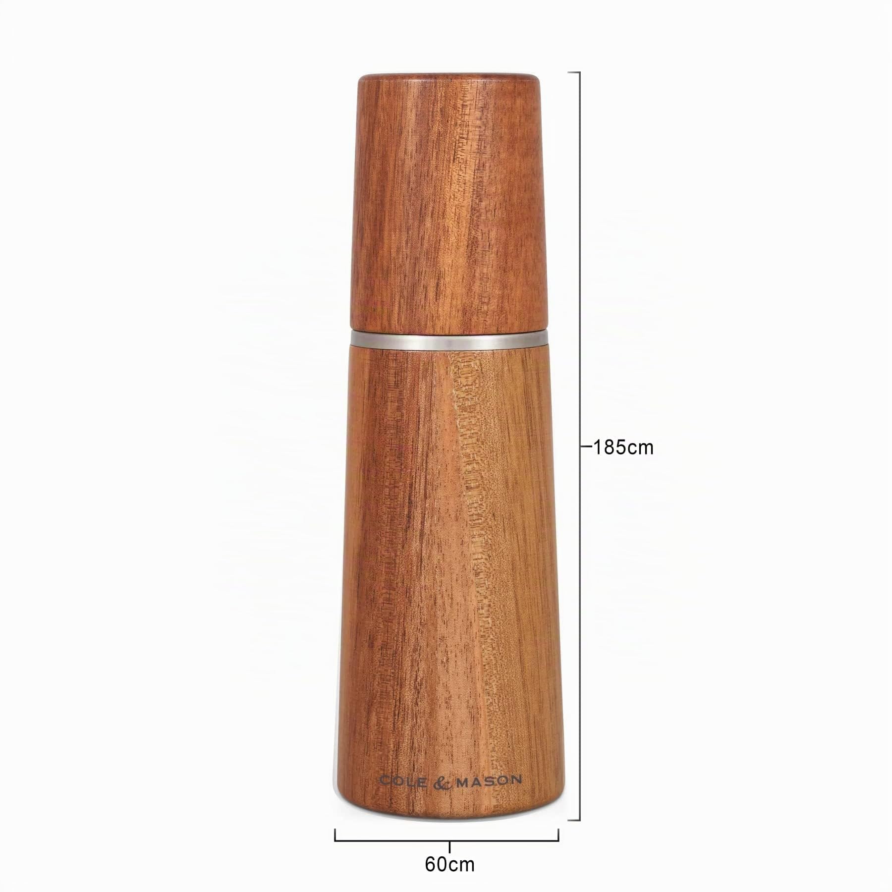 Cole & Mason Marlow Salz und Pfeffermühle Holz Set 18,5 cm, Keramikmahlwerk