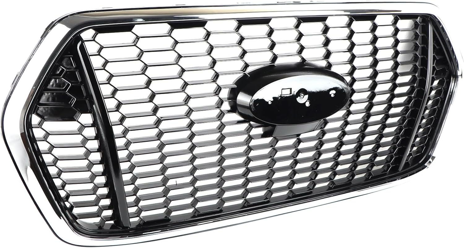 Honeycomb Front Upper Grille Grill Compatible with 2020-2022 Ford Transit T150 T250 T350