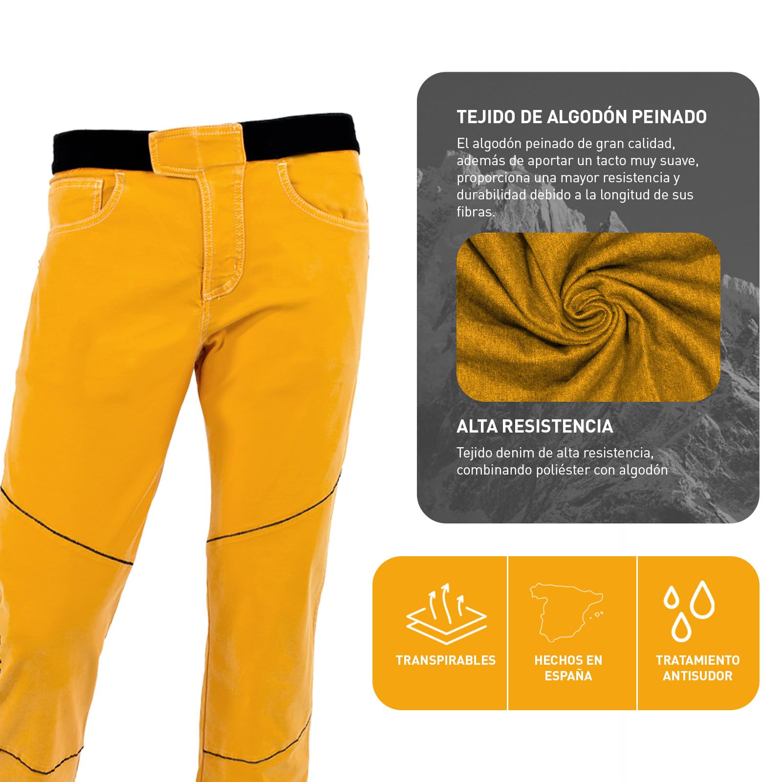 Jeanstrack Turia Pantalon Escalada Trekking Senderismo Aire Libre