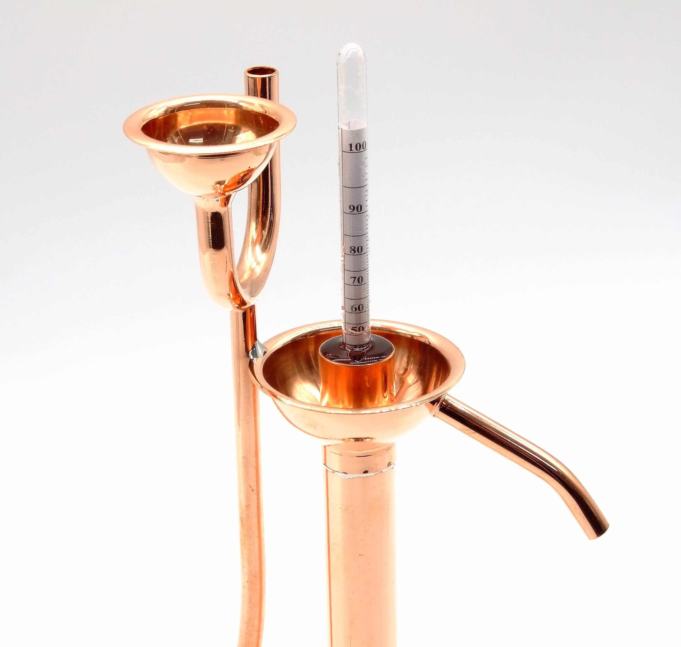 Vorlage aus Kupfer Ø 2cm + Alkoholmeter 100 - Kupferdicht Papagei, Copper Parrot