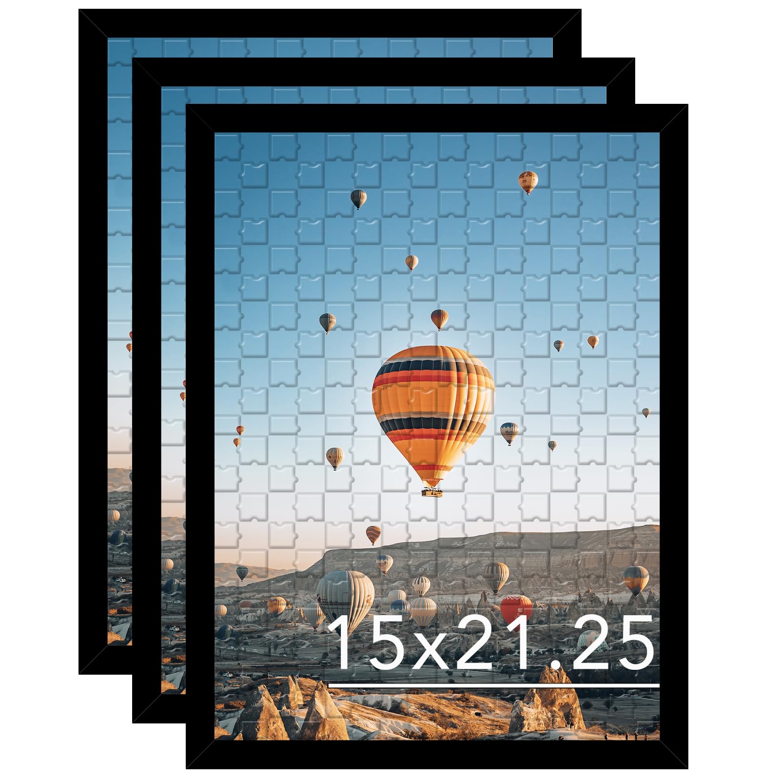 フォトアート Amazon.com: JCJMY 15x21.25 Puzzles Frame Set of 3 Black, Wall