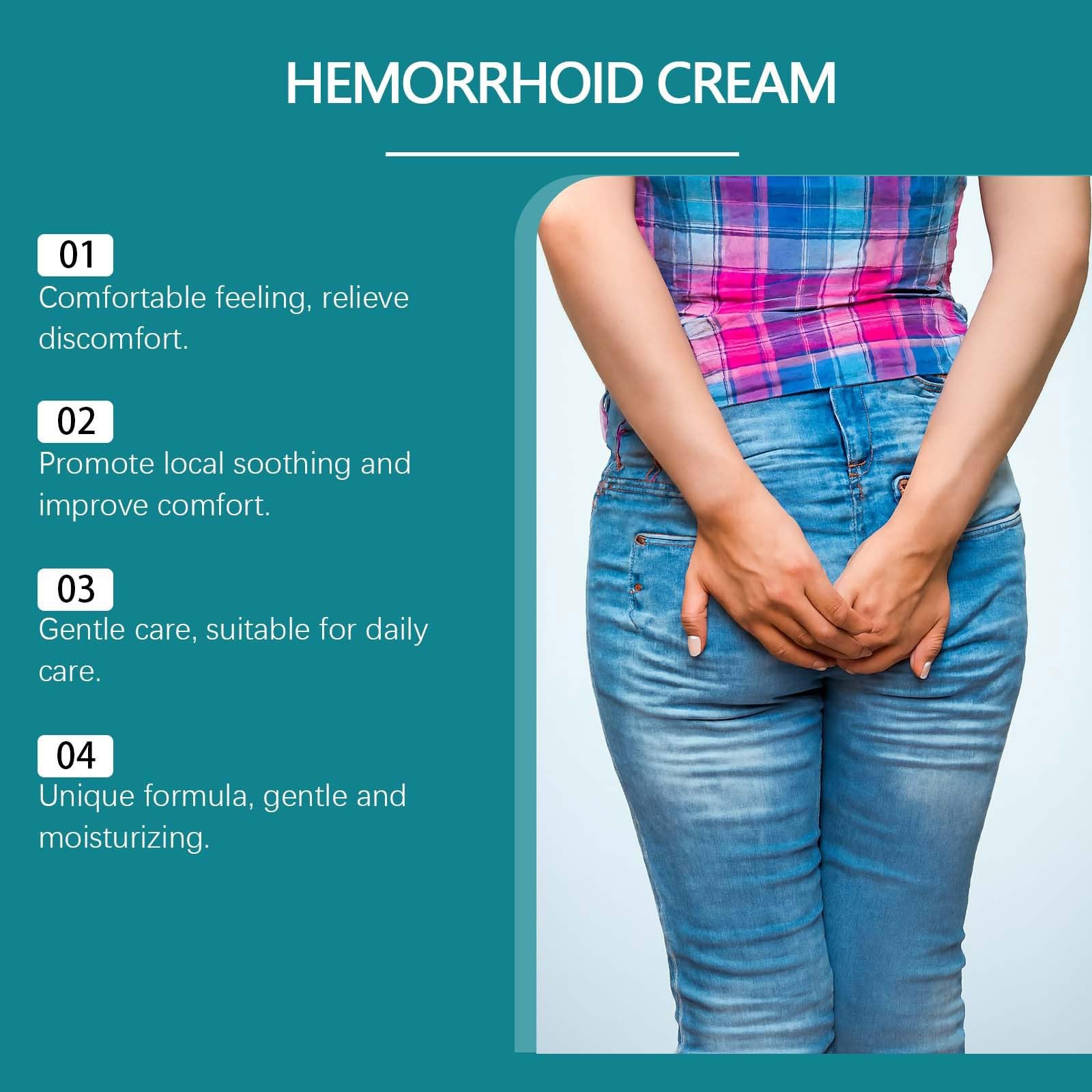 Hämorrhoiden Salbe, 20g Pflegecreme Analbereich, Zäpfchen Hemorrhoid Cream Externe, Beruhigende Creme Intimbereich, Körperpflege zur Unterstützung der Haut, Intimpflege Damen und Männer (1)