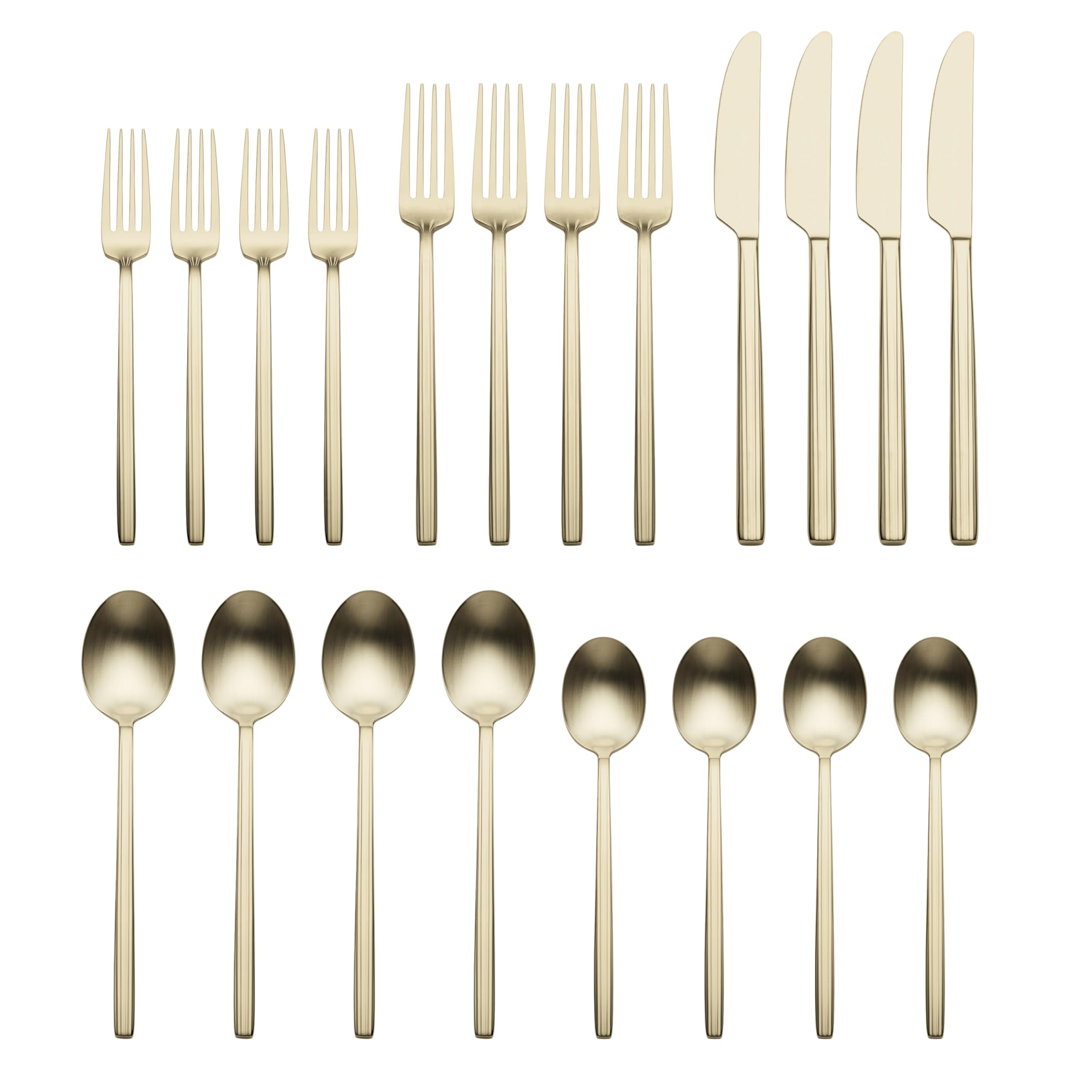 Amazon.com | Oneida 896762 Dean Satin Champagne 20 Piece Flatware