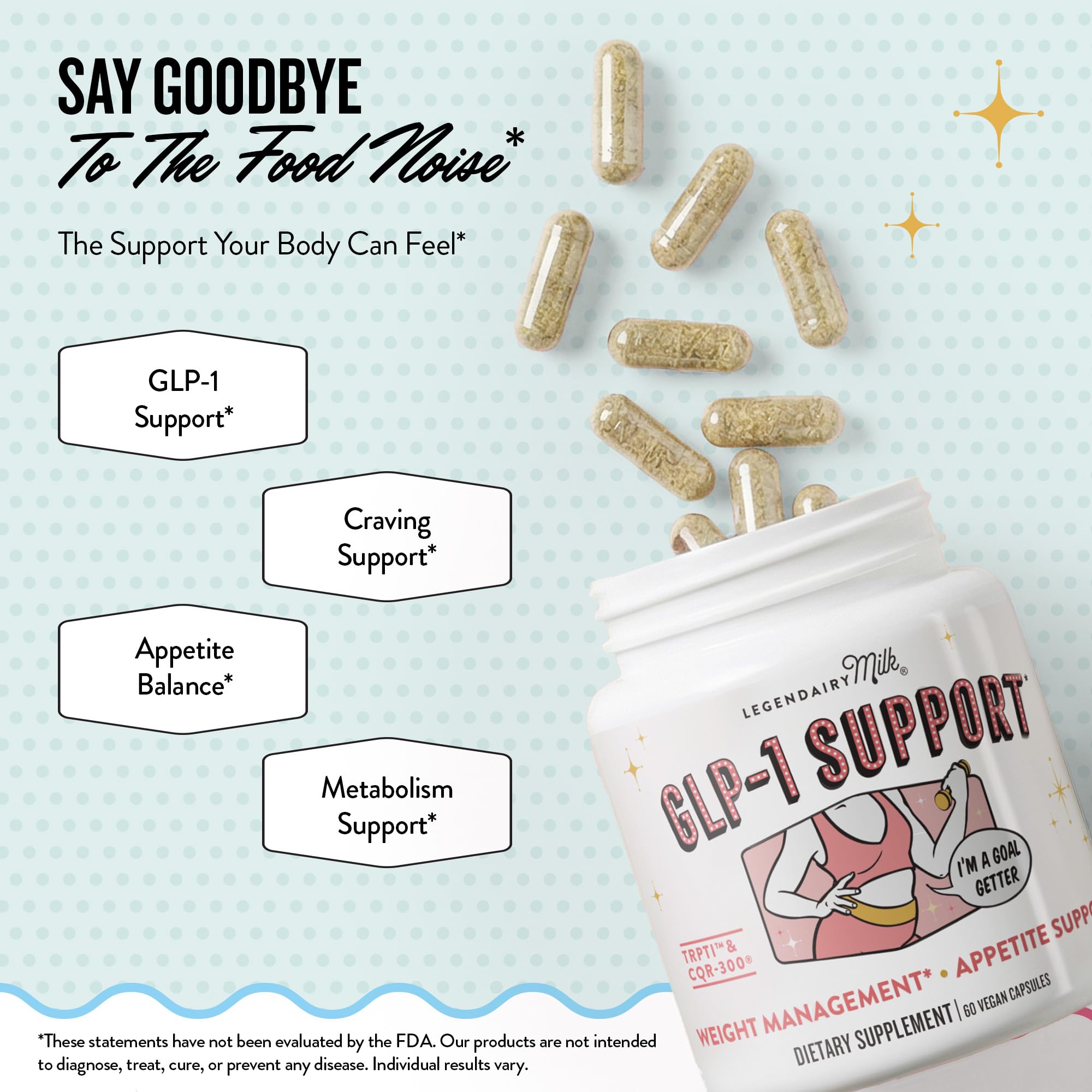 Legendairy Milk GLP-1 Appetite & Weight Management Support, 60 Capsules — Amazon image 7