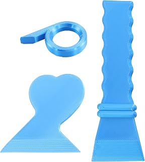 Diamond Art Straightening Tool, Diamond Art Straightener Corrector Fix Kit, Diamond Painting Drills Beads/Label Remover, Diamond Storage Lid Popper, 3Pcs Diamond Art Accessories Set (Blue)