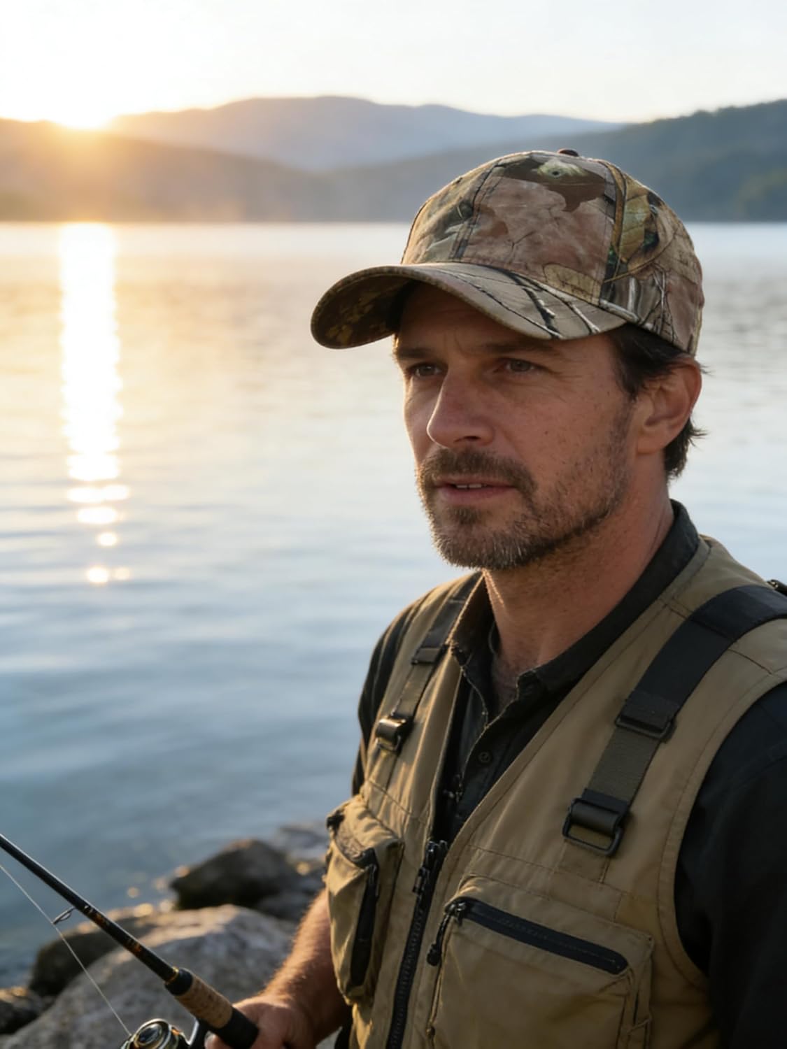 Krumba Mens Baseball Camouflage Cap: Cowboy Outdoor Hiking Adjustbale Fitted Tactical Hunting Fishing Snapback Hat - Image 4