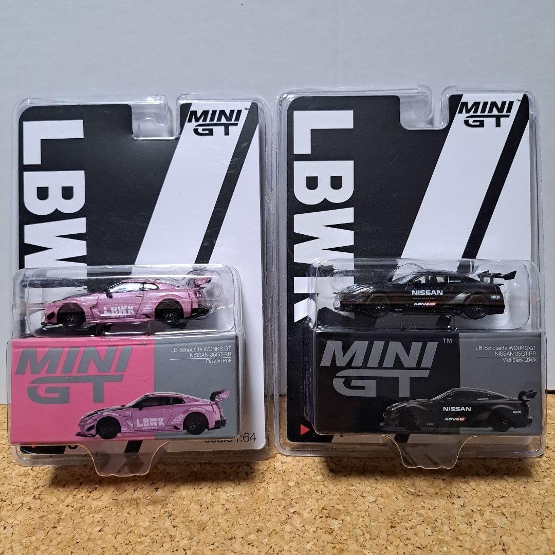 Amazon.com: LBWK Mini GT LB Silhouette Works Nissan 35GT RR 2pcs : Toys ...
