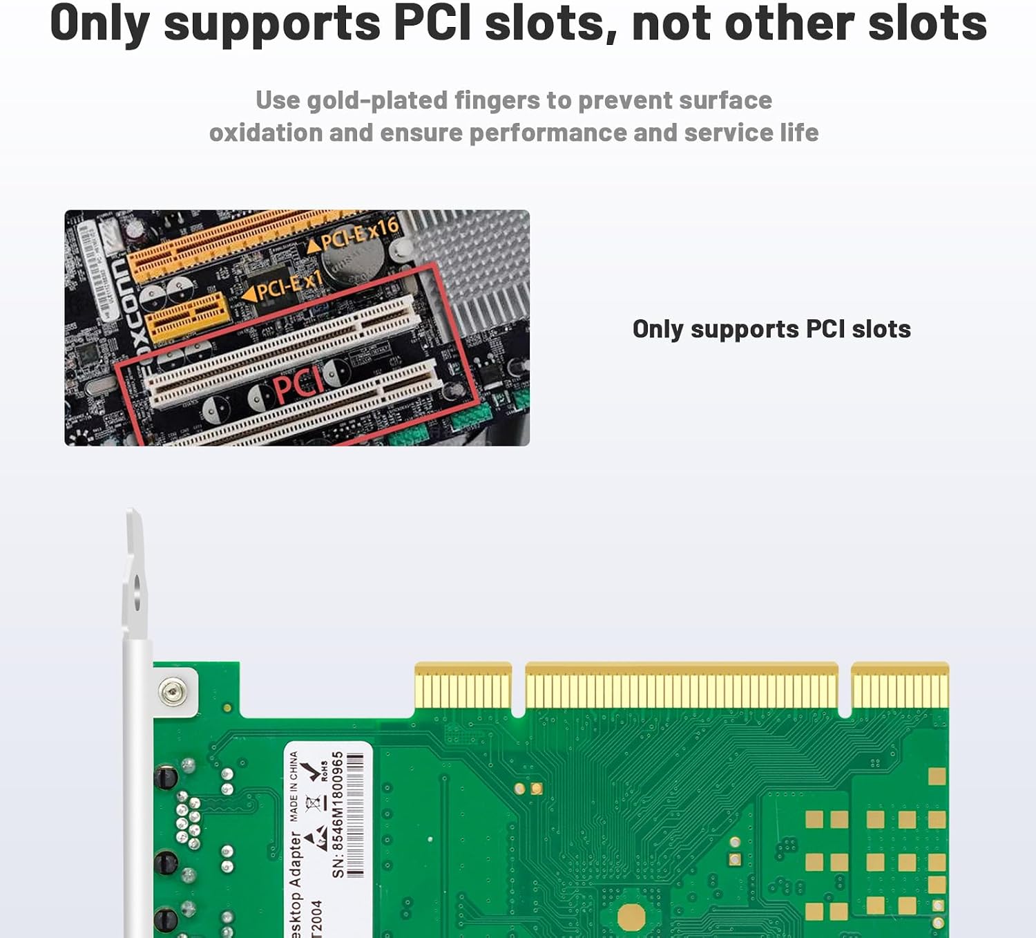 PCI Network Card with Intel 82546 Chip Dual Ports,Gigabit PCI Ethernet Adapter LAN NIC Card 2 RJ45 Ports Ethernet Card for Desktop,Server,Industrial PC