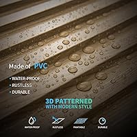 Vista 24 de Art3d Panel de pared de listones, panel texturizado acanalado 3D 12-Azulejos 19.7 x 19.7 pulgadas. - Nogal