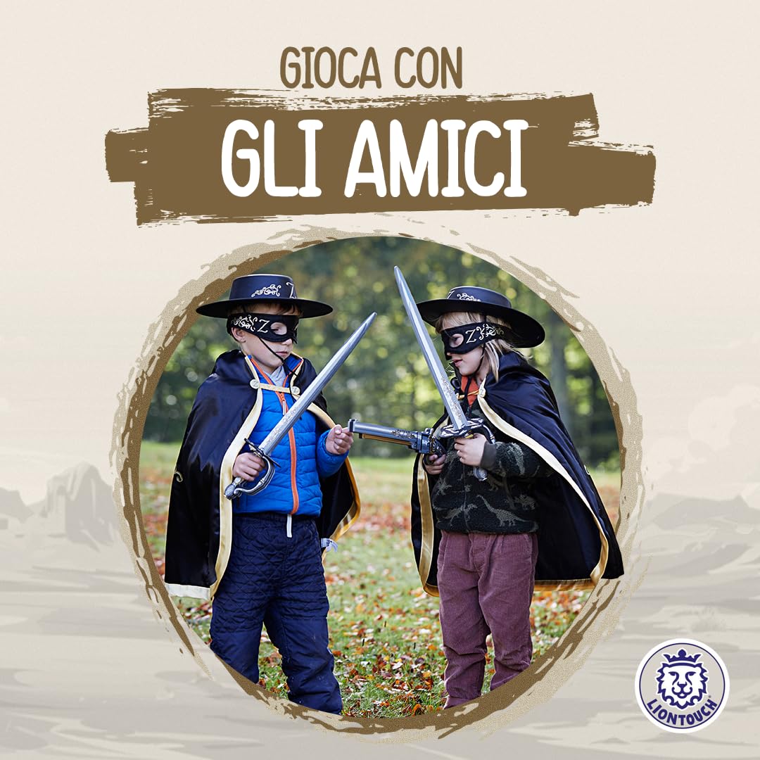 Liontouch - Set Z-Bandit - Spada Giocattolo, Maschera e Cappello per Avengers | Per Bambini/Bambine dai 3 agli 8 anni | Gommapiuma Resistente e Sicura | Costumi e travestimenti per Giochi di Ruolo