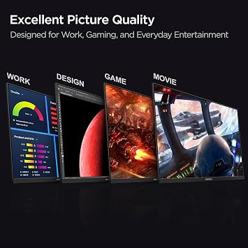 KOORUI Computer Monitor 22 Inch PC Gaming Full HD 1080P 100Hz VA Panel LCD Display with Adpitive sync (HDMI/VGA/VESA 100x100mm/Audio Out)