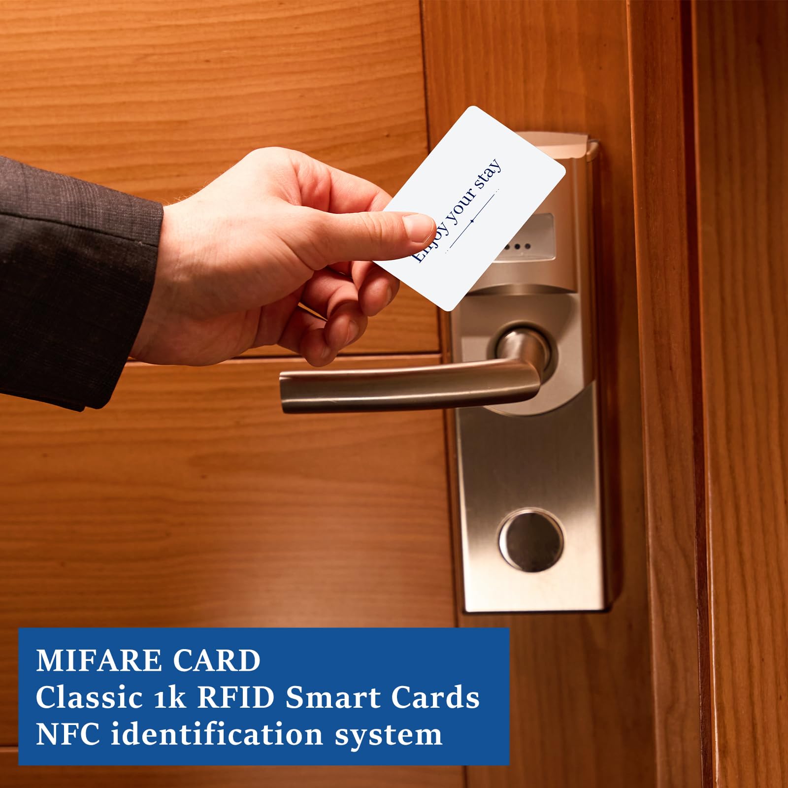 500 Stück 13,56 MHz Hotel RFID Schlüsselkarte, Blanko RFID Touchless Key Card, Hotel Smart Keycard bedruckbar Bulk für Hotels Türsysteme